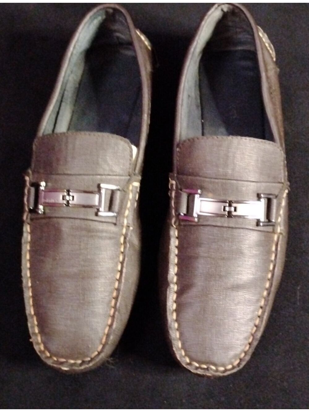 Calvin Klein Morrie Slip-On Loafers Men's Size 10.5 Brown Driving Shoe.